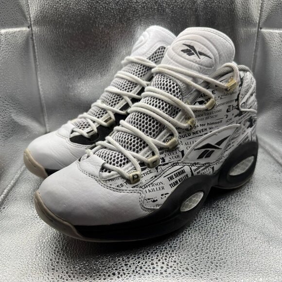 Size 11 Reebok Question Mid Misunderstood‎ Allen Iverson Men's Shoes V69765 - Picture 7 of 11